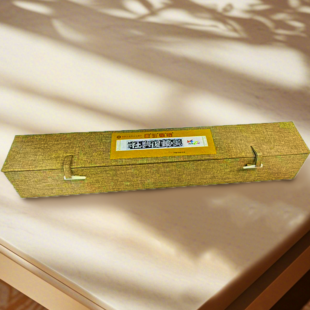 Paper-cut horizontal scroll of "Carp Jumping over the Dragon Gate"