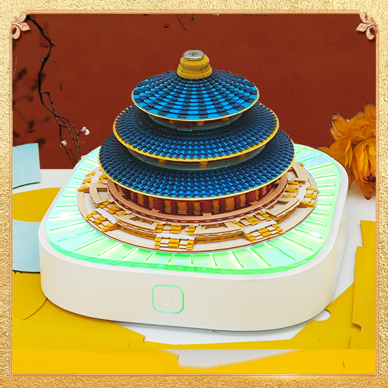 3D Paperr-Carved Tiantan Desk Calendar