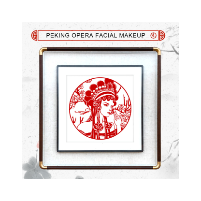 Paper-cutting of Peking Opera facial makeup / Hanging Picture Frames
