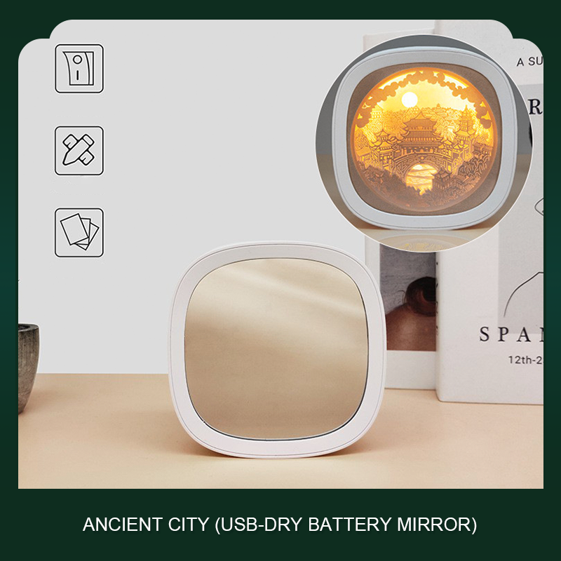 Guochao 3D three-dimensional paper carving lamp