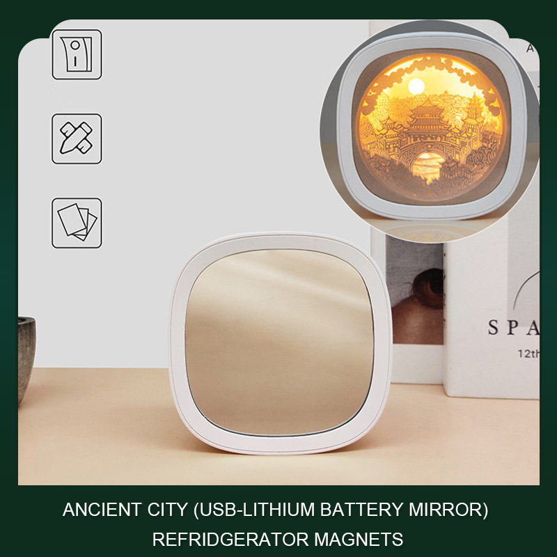 Guochao 3D three-dimensional paper carving lamp