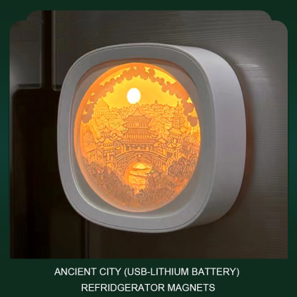 Guochao 3D three-dimensional paper carving lamp