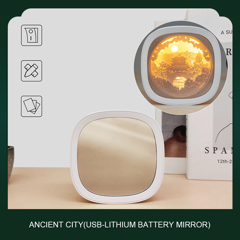 Guochao 3D three-dimensional paper carving lamp