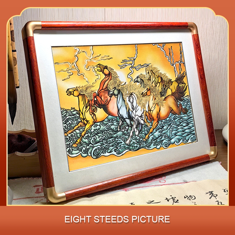 Multi-layer colored hand-cut paper landscape decorative paintings-Papercutartist