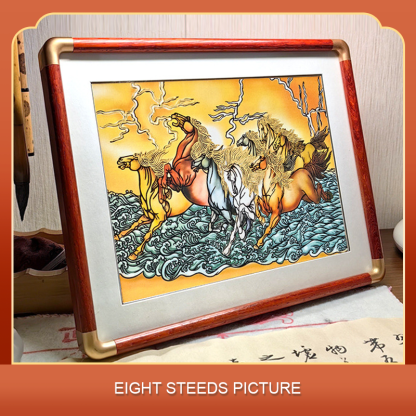 Multi-layer colored hand-cut paper landscape decorative paintings-Papercutartist