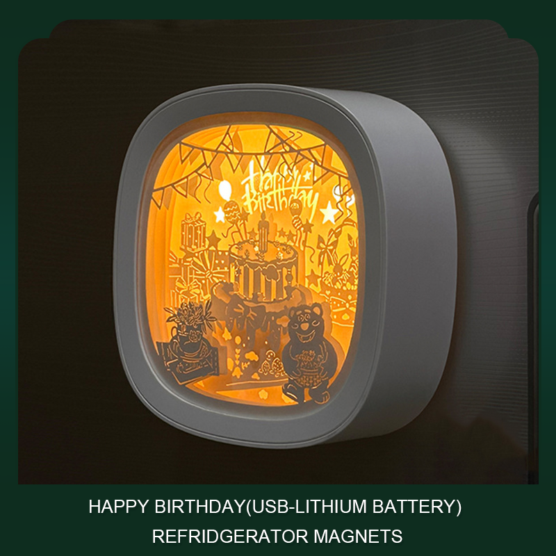 Guochao 3D three-dimensional paper carving lamp