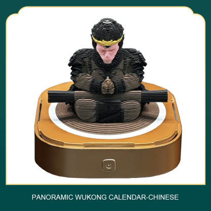 3D Paper-Carved Wukong Desk Calendar -Papercutartist