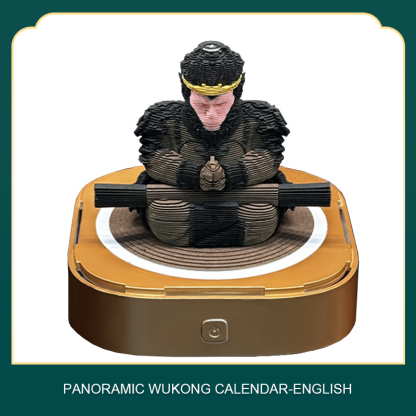 3D Paper-Carved Wukong Desk Calendar 
