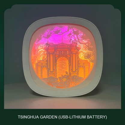 Guochao 3D three-dimensional paper carving lamp