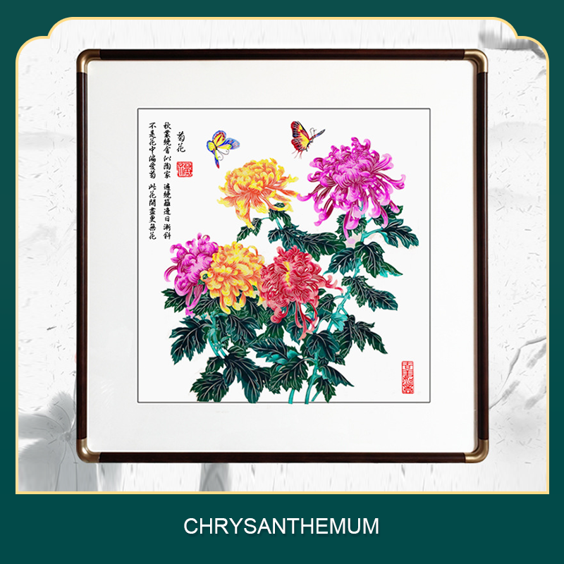 Colorful flower-and-bird non-heritage paper-cutting-Papercutartist