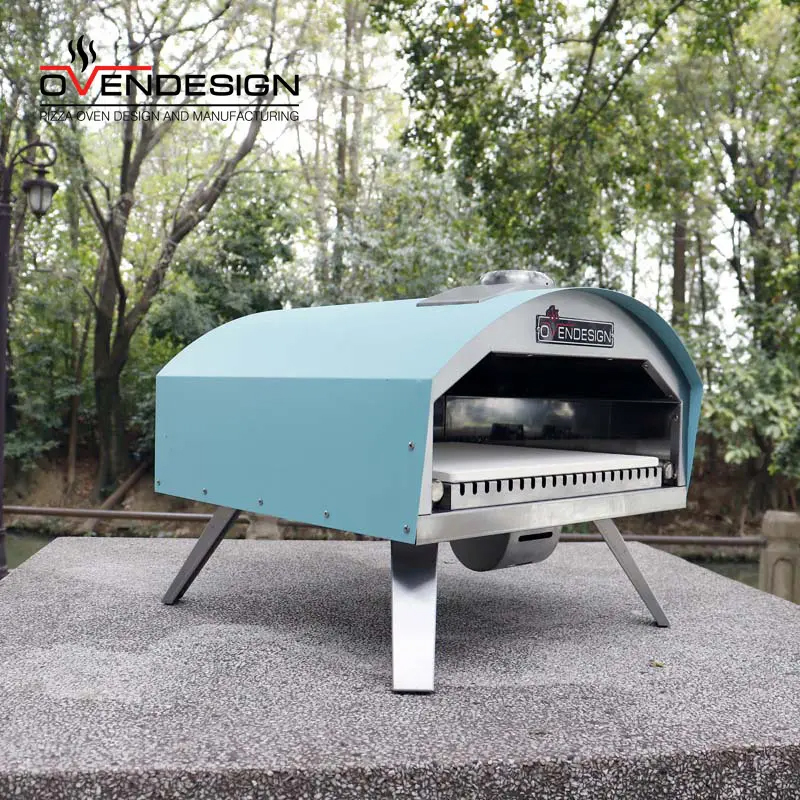 12" Collapsible Gas Pizza Oven With U-shaped Fire Row Burning