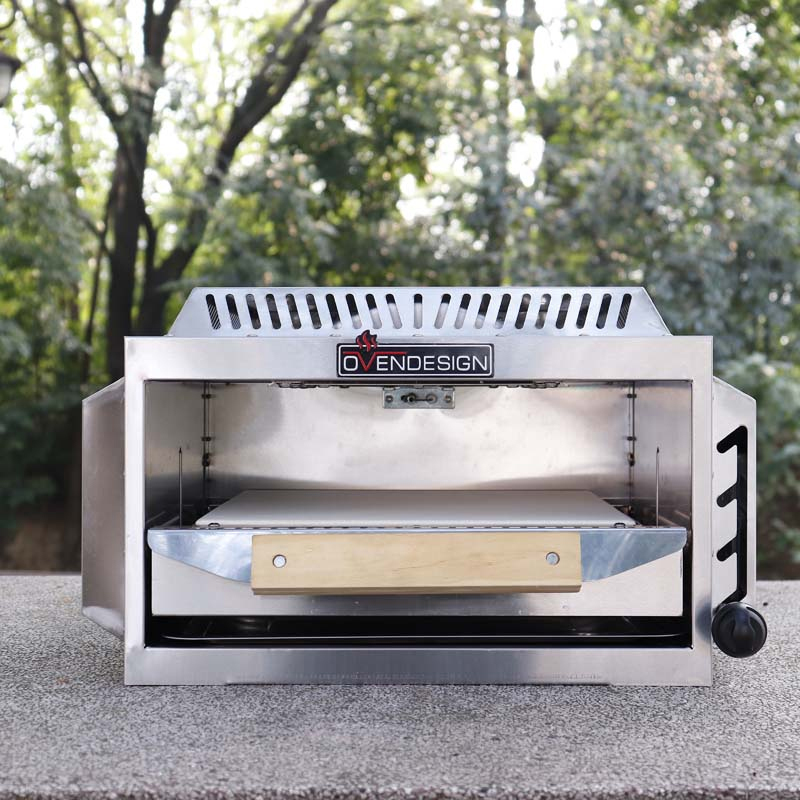 13 Inch Gas Pizza Oven with Drawer Flat Top Infrared Burning for Outdoor Camping Portable BBQ