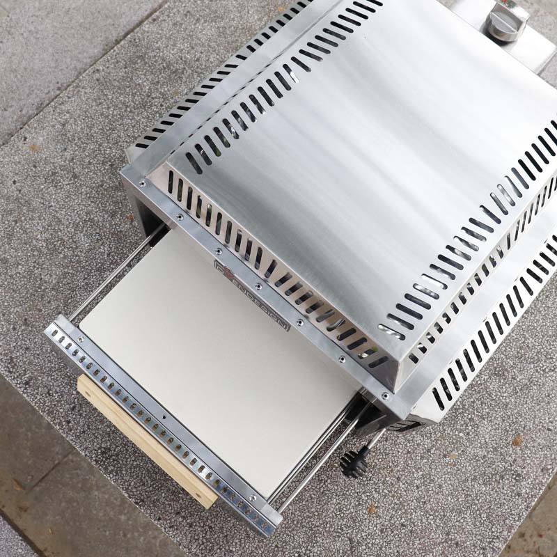 13" Gas Pizza Oven Drawer Infrared Burning for home indoor pizza making or outdoor camping portable BBQ