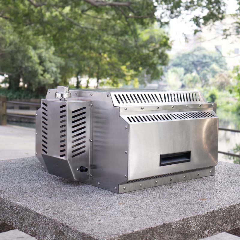 13" Gas Pizza Oven Drawer Infrared Burning for Outdoor Camping BBQ