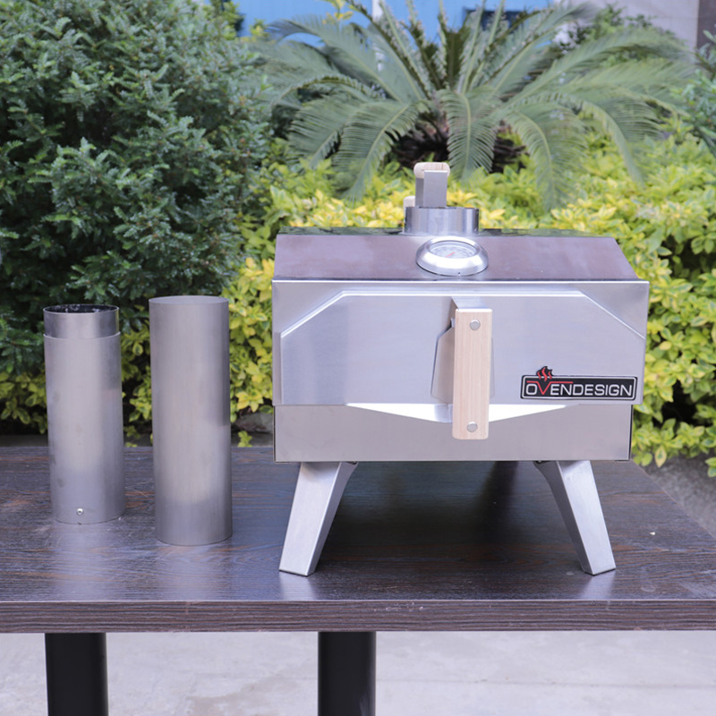 13" Non-Gas (Wood/Charcoal/Pellet) Outdoor Grill Pizza Oven Product Chimney