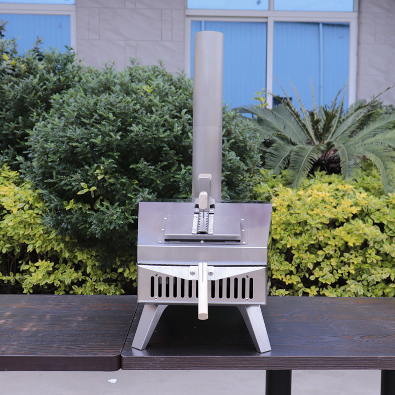 13" Non-Gas (Wood/Charcoal/Pellet) Outdoor Grill Pizza Oven Product Black
