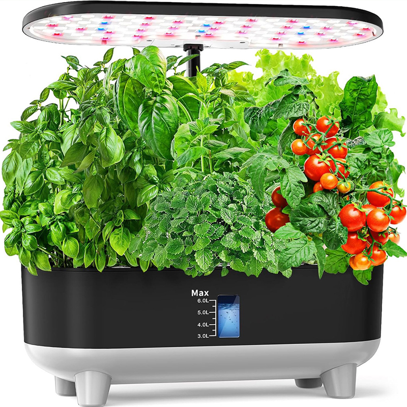 16 Pods Hydroponics Growing System, Indoor Veggie & Herb Garden Kit