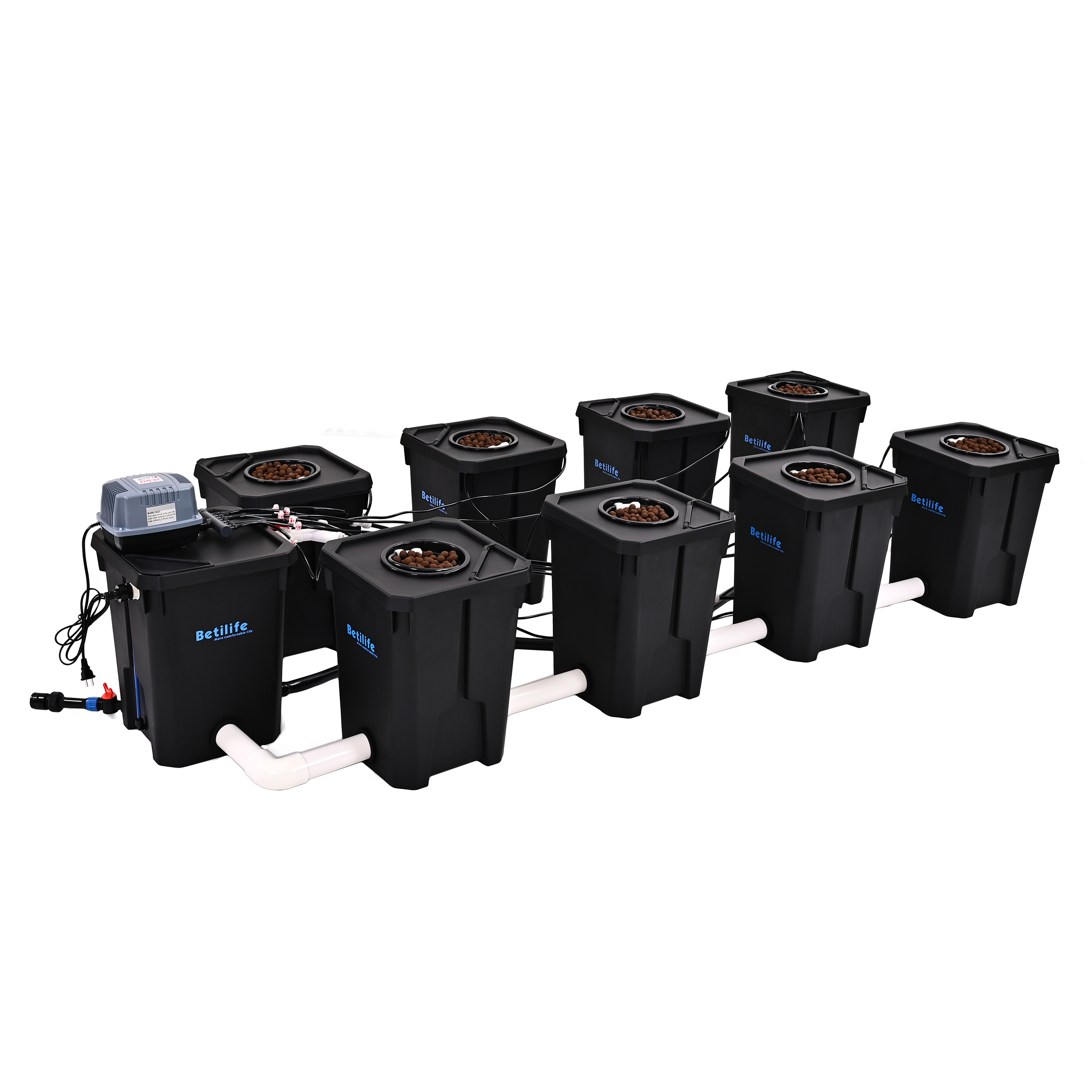 Betilife 8 Buckets RDWC Hydroponic System 7 Gallon 27L Product Image