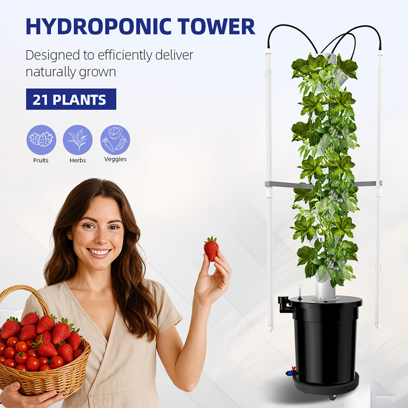 Hydroponic Tower
Designed to efficiently deliver naturally grown