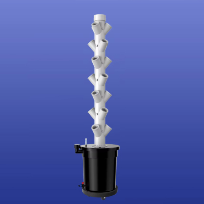 21 Pods 7-Layer Hydroponic Tower Garden With Drip Irrigation System Without LED Grow Lights