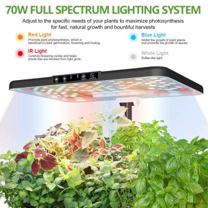 22-44 Pods Hydroponics Growing System Kit, Double Layer 2 × 13.3L, Smart Vertical Vegetable Garden, 70W full-spectrum lighting system
