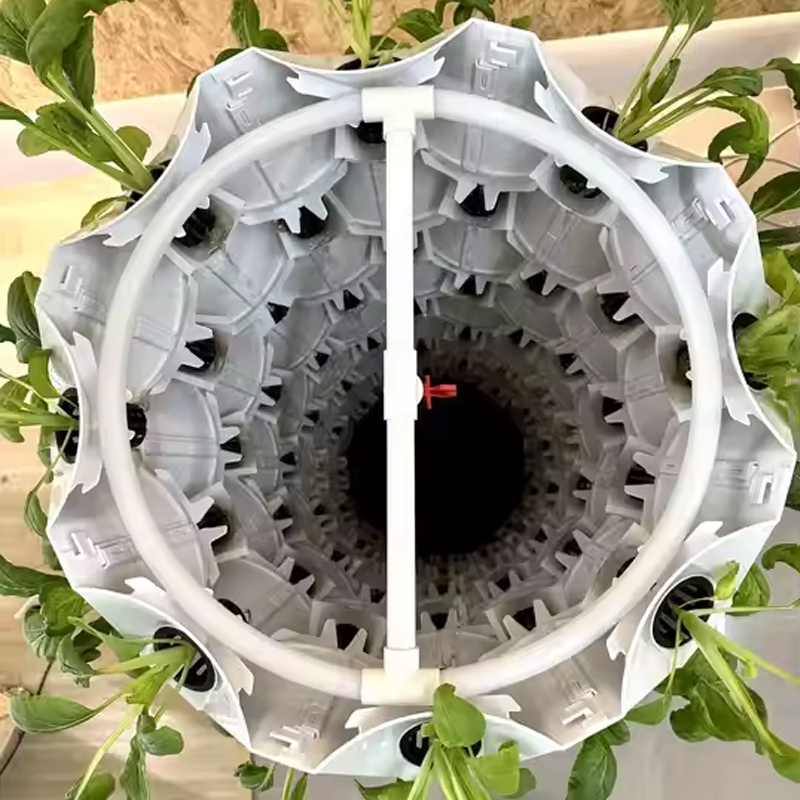 48-80 Pods Hydroponic Garden Tower, Vertical Garden Growing System Kits Internal display