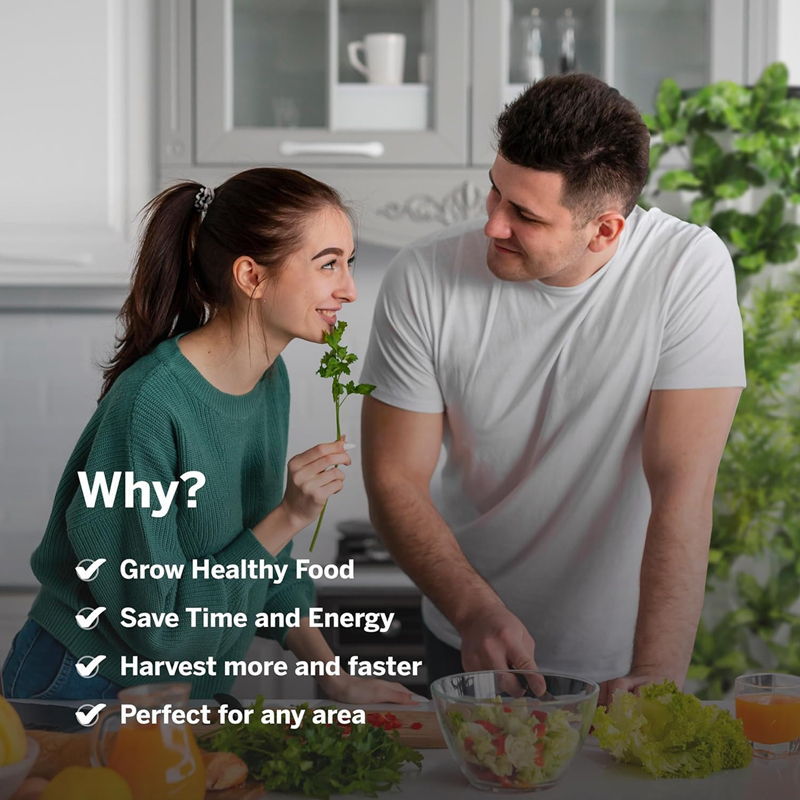 48-96 Pods Hydroponic Tower System Growing Veg Plants w/ LED Grow Light & Timer, 6-12 Layers Indoor & Outdoor, Grow healthy food, save time and energy