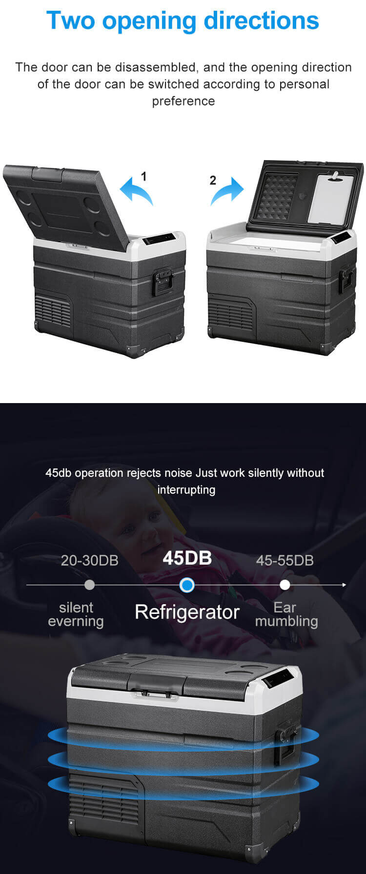 Alpicool TS40/50/60 Car Fridge for Outdoor Fishing or Truck Details 5