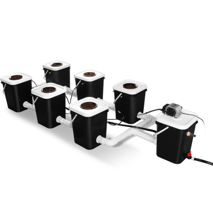 6 Sites 5 Gallon(20L) Recirculating Deep Water Culture Hydroponic System Kits