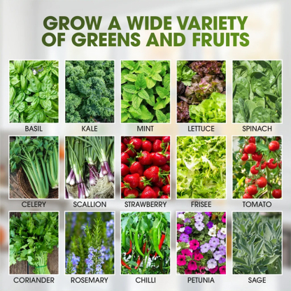 【Pro】72 Pods 76 Pots Germination Bed Hydroponic System Kits 5-Tier Structure Vertical Garden Tower with LED Daylights, Mist Spray, Airflow, Ventilation, and Nutrient Flow Controlled, Timer, Water Cycles, Grow a wide Variety of Greens and Fruits