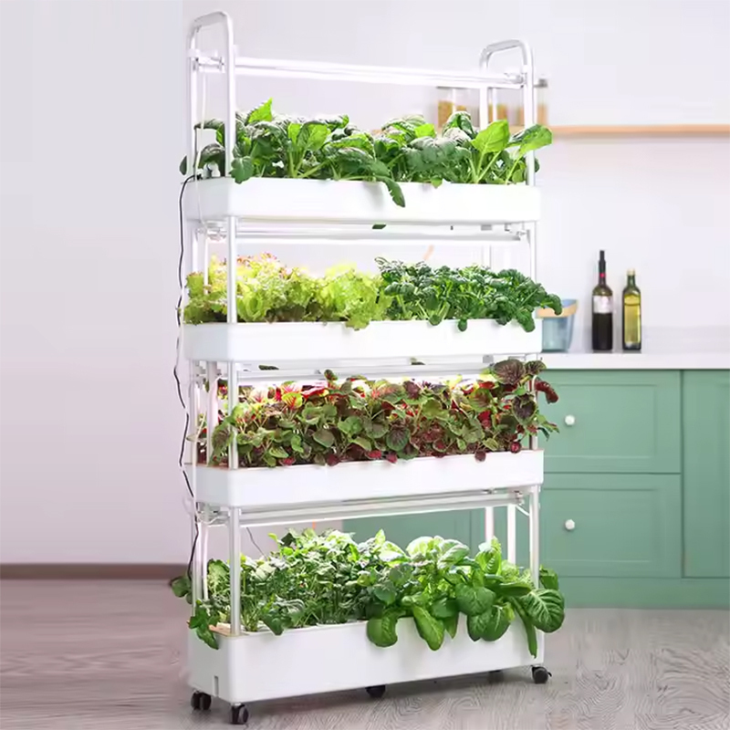 72 Pods Hydroponic Grow System Kits, 4-layer 48L Tank Indoor Smart Vertical Vegetable Garden