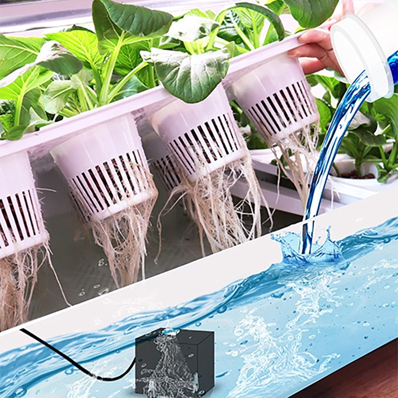 72 Pods Hydroponic Grow System Kits, 4-layer 48L Tank Indoor Smart Vertical Vegetable Garden, A whole layer of planting growth demonstration