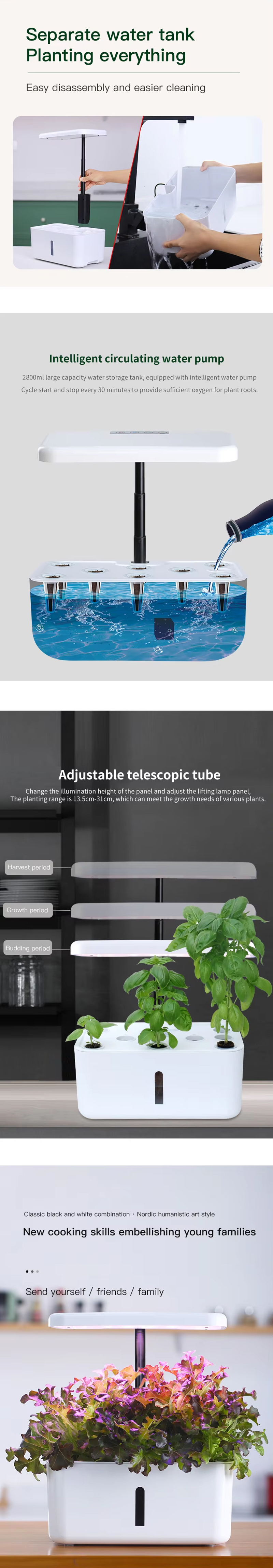 Separate water tank planting everything