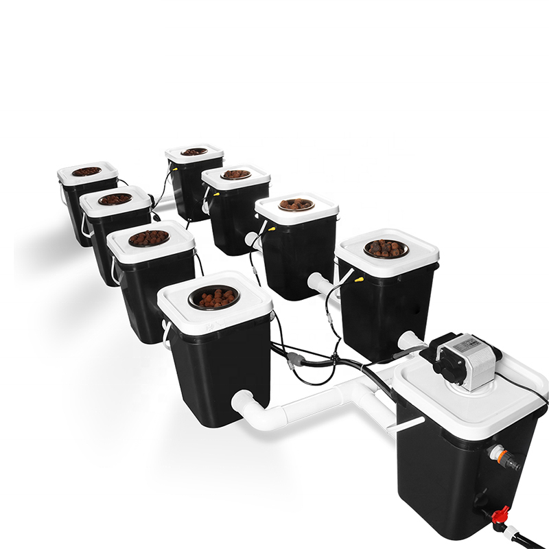 8 Sites Recirculating Deep Water Culture Hydroponic Growing System Kit