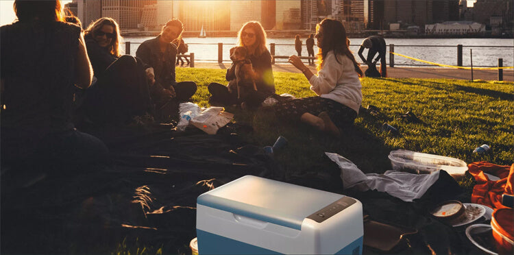 Alpicool B15L Mini Fridge/Freezer with Battery Camper RV dorn home office boat