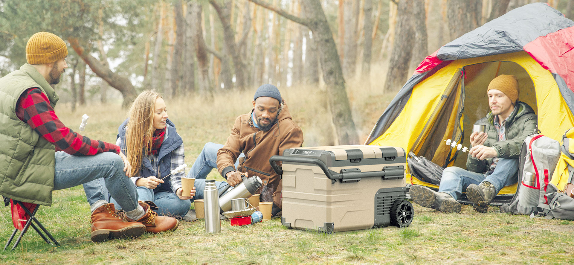 Alpicool TAW35 Portable Dual-Zone Camping Car Fridge