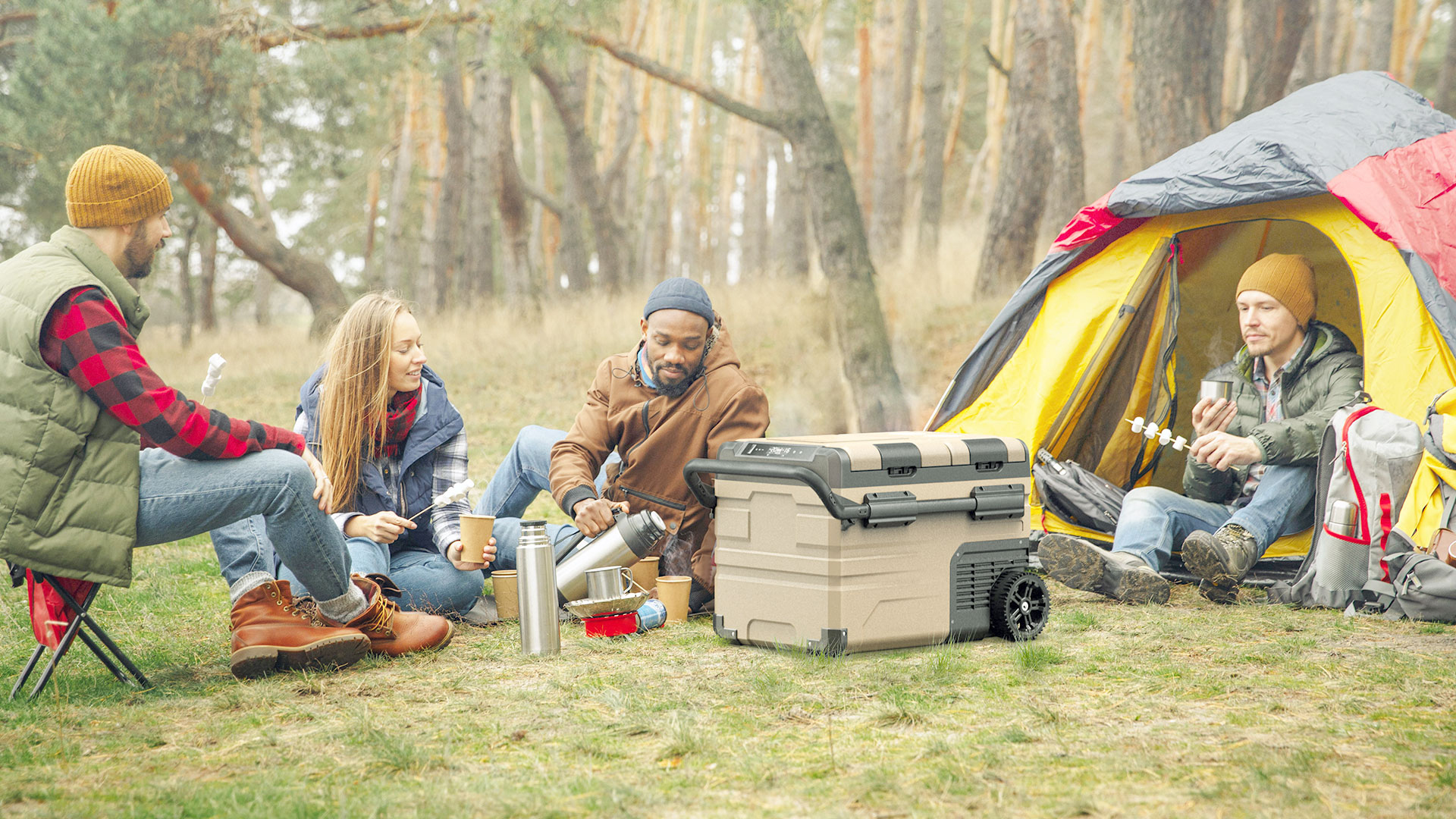 Alpicool TAW35 Portable Dual-Zone Camping Car Fridge