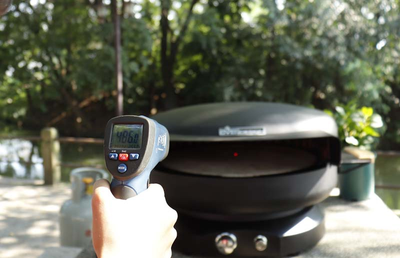 Green 19" Circle Cubs Cap Gas Pizza Oven Enhanced Efficiency