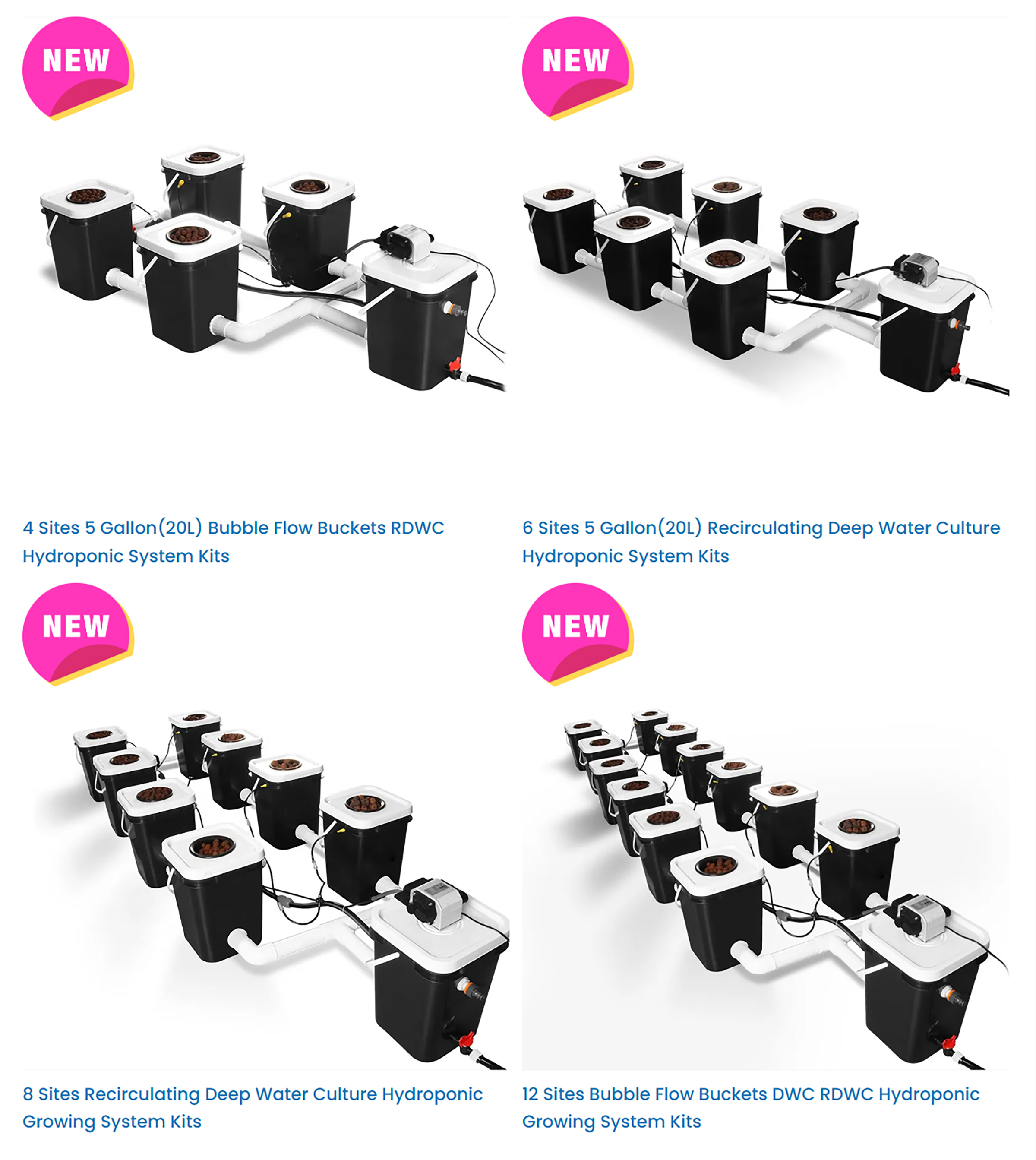 DWC Hydroponic System Growing Kits