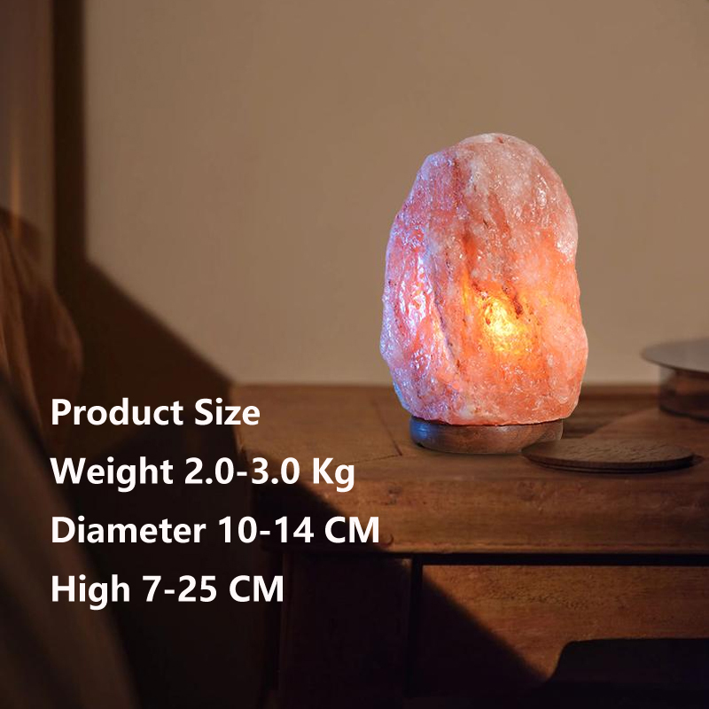 Pink Himalayan Rock Salt Lamp for Bedroom Bedside Product size Weight 2.0-3.0 Kg