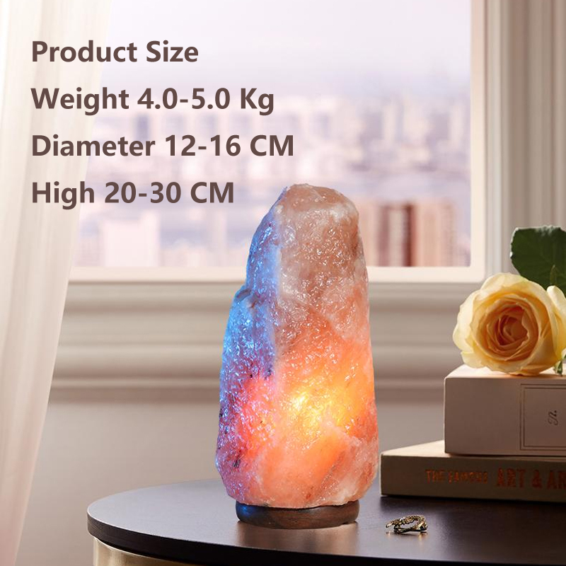 Pink Himalayan Rock Salt Lamp for Bedroom Bedside Product size Weight 4.0-5.0 Kg