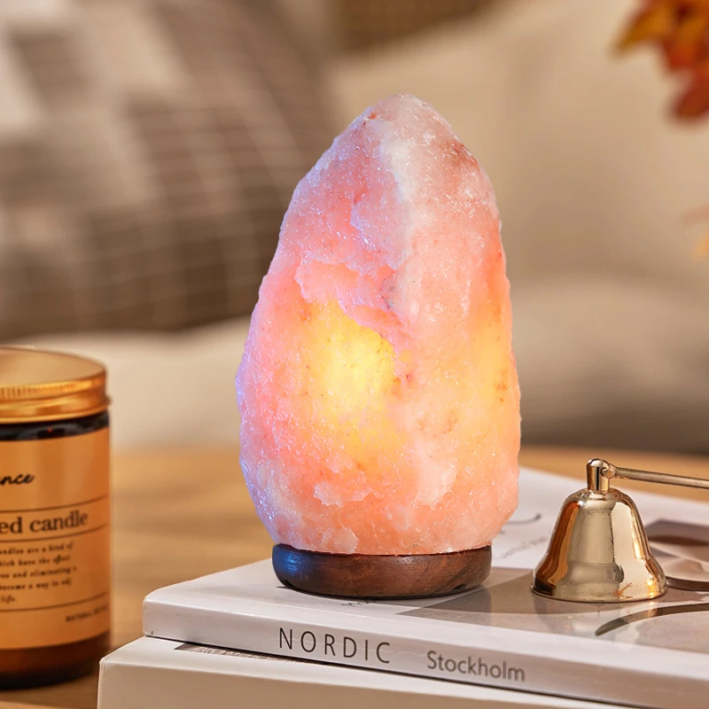 Pink Himalayan Rock Salt Lamp for Bedroom Bedside