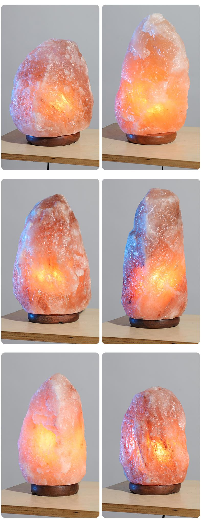Pink Himalayan Rock Salt Lamp for Bedroom Bedside Details 2