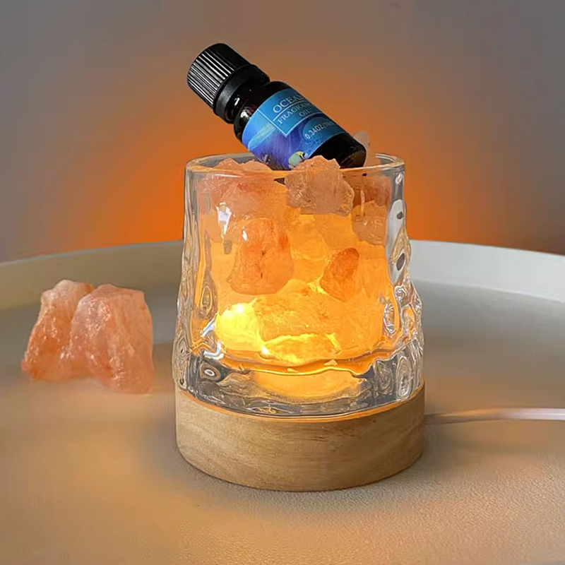 Himalayan Aromatherapy Crystal Salt Lamp with Essential Oils for Sale