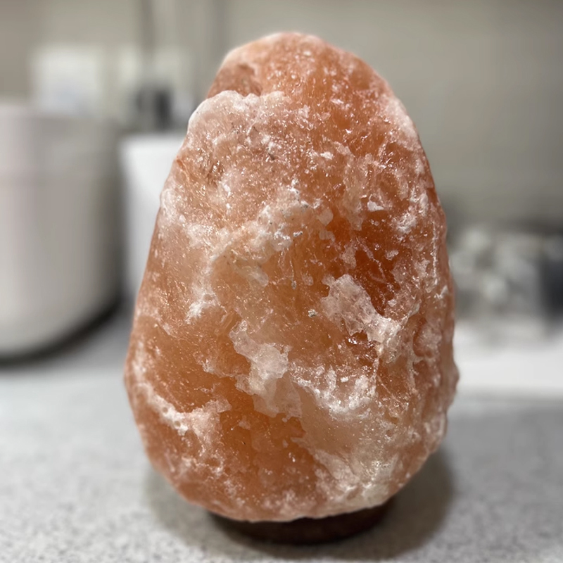Himalayan Natural Rose Salt Lamp for Study and Living Room Real Pictures