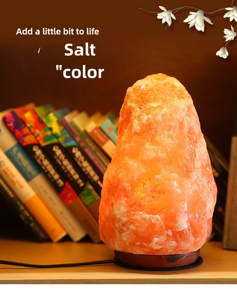 Himalayan Natural Rose Salt Lamp for Study and Living Room Details 1
