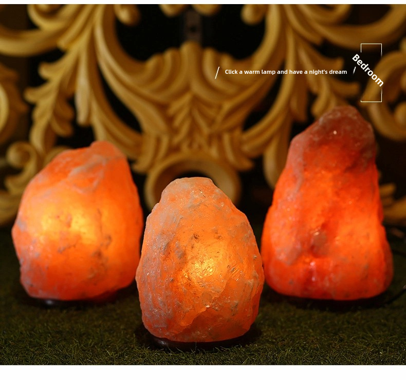 Himalayan Natural Rose Salt Lamp for Study and Living Room Details 5