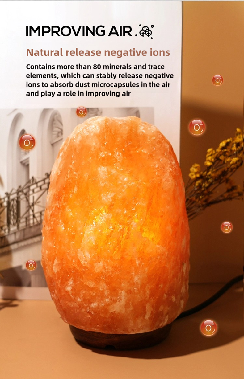 Himalayan Pigeon Blood Red Salt Lamp for Bedroom Sleep, Night Light, Product Details 2