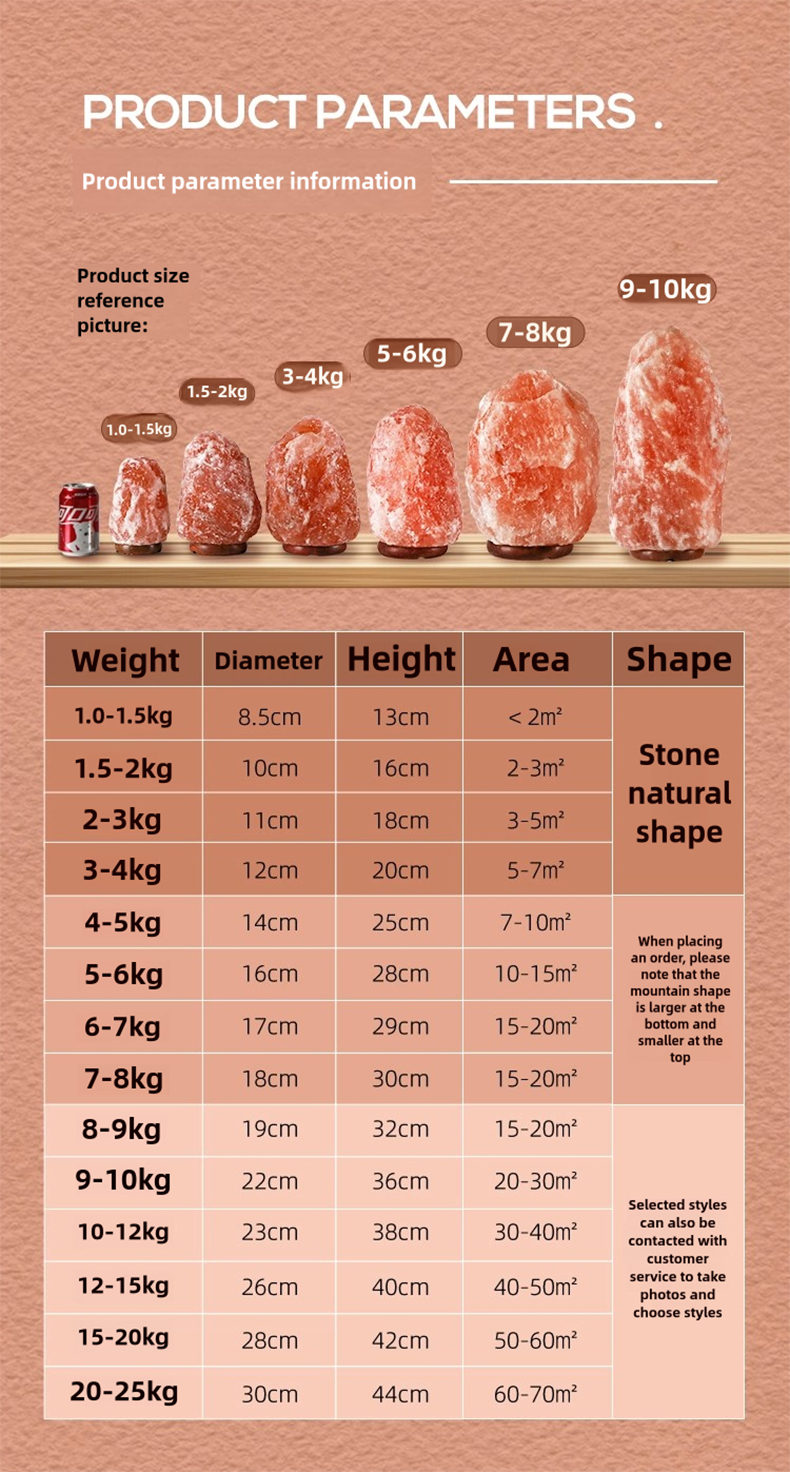Himalayan Pigeon Blood Red Salt Lamp for Bedroom Sleep, Night Light, Product Details Size