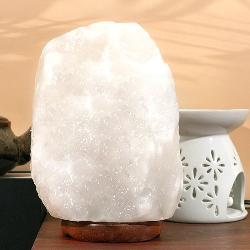Himalayan White Rock Salt Lamp for Office, Bedroom, Desk Creative Table Lamp, Price